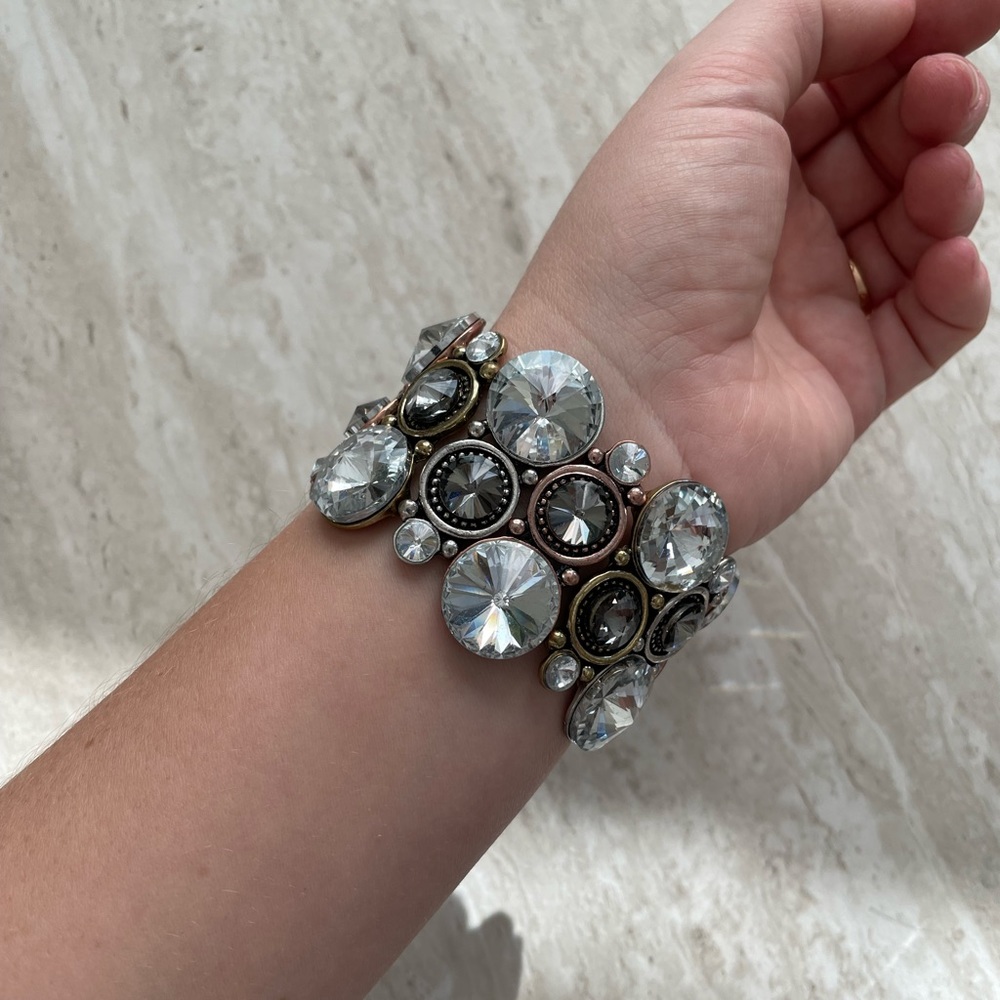 Chunky Rhinestone Bracelet - Picture 3 of 5